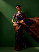 Womens Fashion Ethnic Navy Blue Color Sarees-MLSHWSA1152NBL0ONE